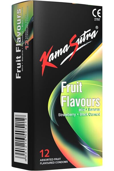 Kamasutra KS FRUIT FLAVOUR CONDOM 12'S-5219