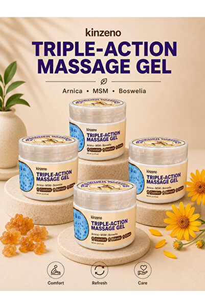 Triple Action Massage Gel Vücut Ağrısı Giderici Rahatlatıcı Masaj Kremi 100 ML X 4 Adet
