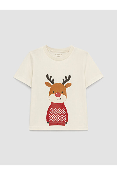 LC Waikiki Baby Boy Christmas Themed T-Shirt
