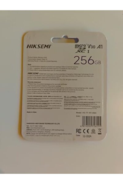 Yıldızan Nht Shop Hs-Tf-M1 256 Gb Micro Sd 818517
