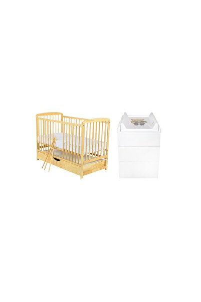 Babyneeds Set mobilier pentru copii, BabyNeeds: Patut din lemn de pin, Ola, 1...