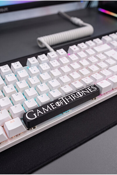 Makerpax Game of Thrones Temalı Spacebar Keycaps 6.25U - Cherry MX Uyumlu Mek...