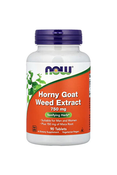 Now Foods Weed Extract 750 mg Plus 150 mg of Maca Root, Tonifying Herb, 90 Ta...