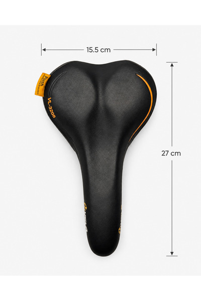 heugers Velo VL-3208 Jel Tabanlı ArcTech O-Zone Bisiklet Selesi 26.5x15.8cm