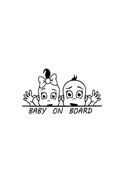 Amo-Stickers Baby On Board 42 25cm Rosu