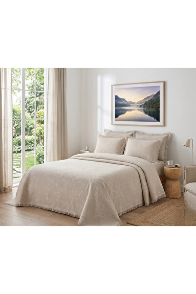 Cosibello Home 4 Katlı %100 Pamuk Pike Yatak Örtüsü Çift Kişilik 230x240cm