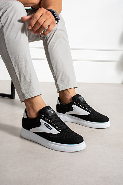 ROCKET Men's Sneaker Knitwear Daily Light Sole Lace-Up Sports Shoes 409