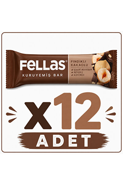 Fellas Fındıklı ve Kakaolu Bar (30 g) x12 adet