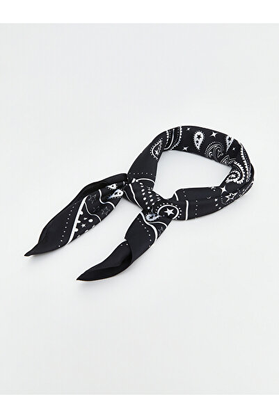 LC Waikiki Black Patterned Women's Bandana