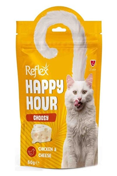 Reflex Happy Hour Choosy Tavuklu ve Peynirli Kedi Ödül Maması 60gr