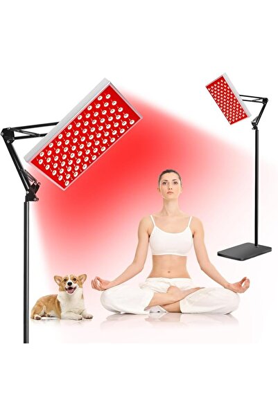 Arabest 660nm 850nm Red Infrared Light Therapy Panel, Adjustable Stand For Fa...