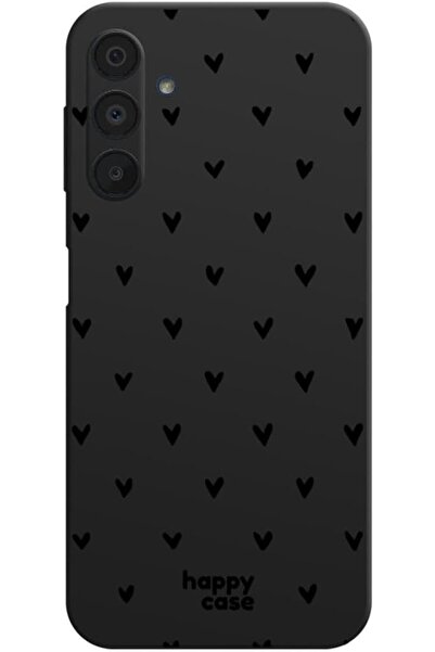 HappyCase Θήκη Samsung Galaxy A15 - Σιλικόνης - Hearts Black Print