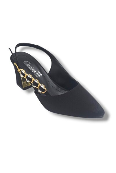 Cakgo Desire 3104-26 Suede Side Stone Buckle Nickel Plated Thick Heeled Women...