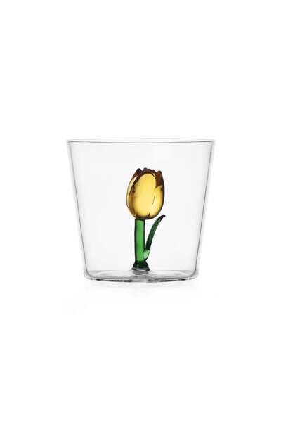 Ichendorf Pahar pentru apa, 8 cm, yellow tulip, Botanica by Alessandra Balder...