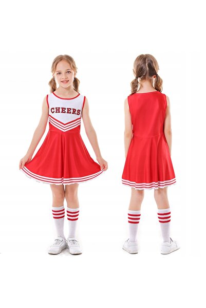 Korbi Set de costume de majoretă roșu pentru fete