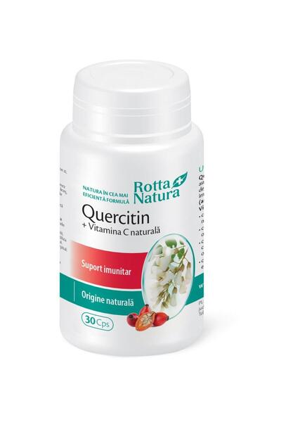 Rotta Natura Quercitin cu Vitamina C Naturala 30cps