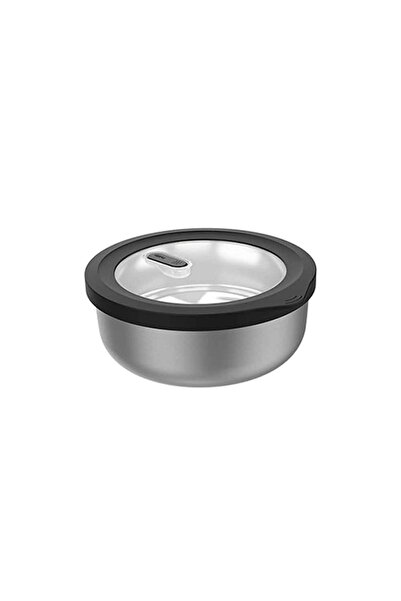 GEFU Cutie alimentara Gefu, metalica, rotunda, 1000ml, rezistenta la temperat...