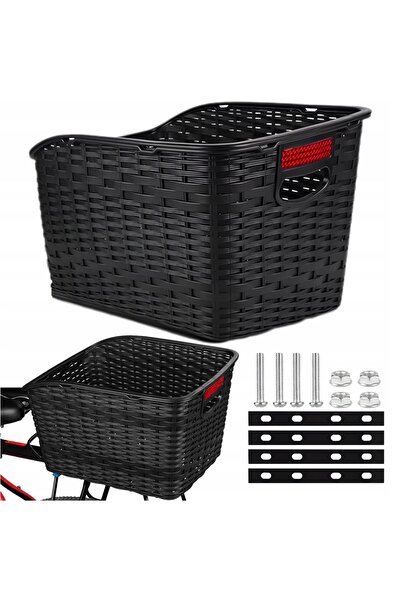 Gearox Coș universal pentru bicicletă, pentru spate, cu reflector