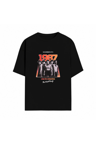 Grafftee Clothing Stranger Things Design Printed Premium Unisex Cotton T-Shir...