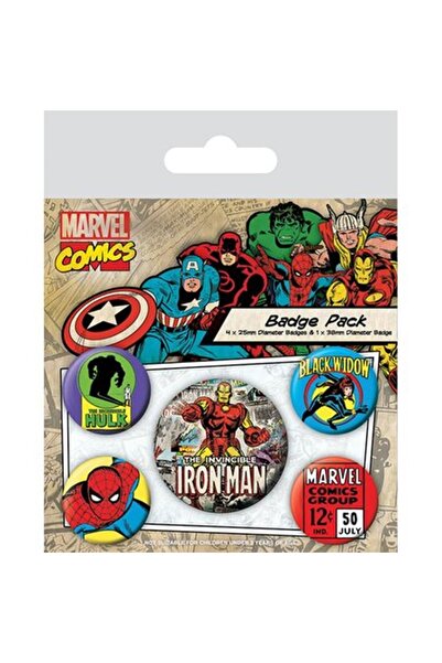 Pyramid International Marvel Comics Set 5 Insigne Iron Man