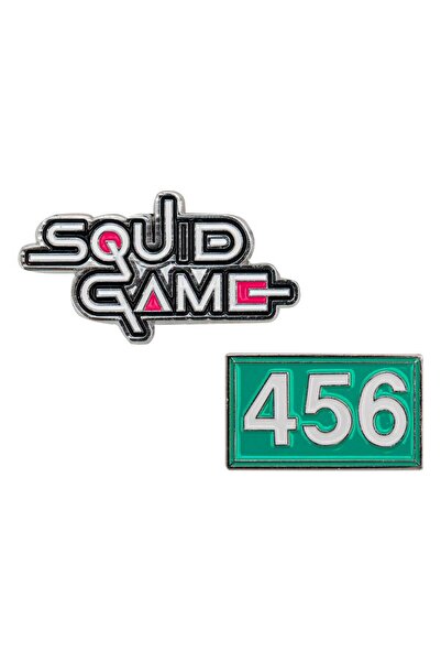 Cinereplicas Set insigne Squid Game, 456 si Emblema Jocului, multicolor