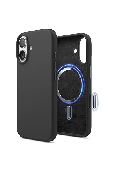 Elago Θήκη iPhone 17 Magnetic Silicone Case Premium Σιλικόνης με MagSafe - Black
