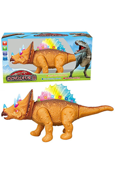 Trifox Figurina interactiva 3+, dinozaur care merge pe baterii, cu sunet si l...