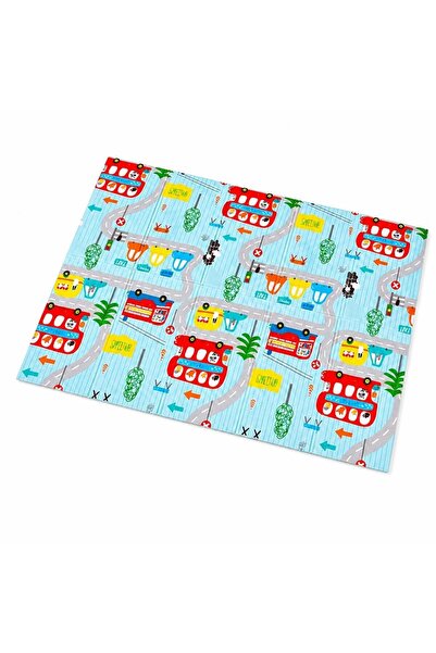 e-Eunoia Art Covoras De Joaca Pentru Bebelusi 200x150 cm, Covor Educativ Cu M...