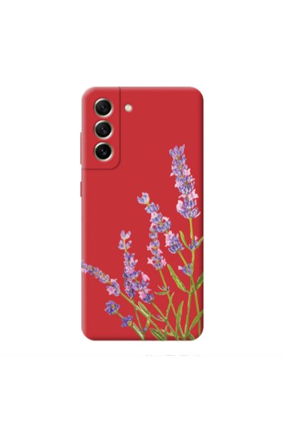 Other Samsung S21 PLUS Flowers 8 Red Colored Silicone TPU Θήκη