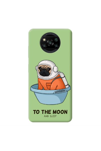 Other Xiaomi Poco X3 Pro To the moon Light Green Colored Silicone TPU Θήκη