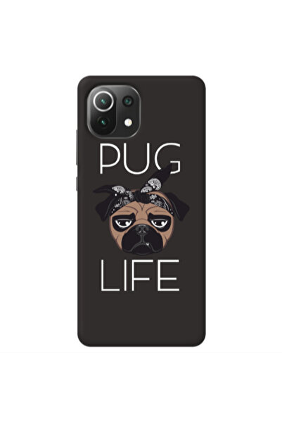 Other Xiaomi Mi 11 Lite Pug Life Black Colored Silicone TPU Θήκη