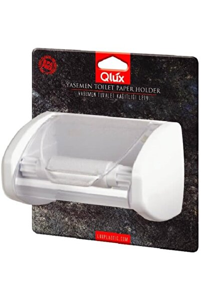 Yıldızan Avelune Store Qlux Toilet Paper Holder, Plastic, Rotating Lid, White...