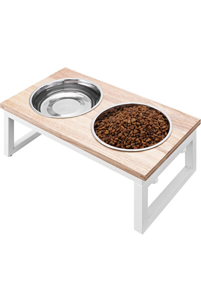 Navaris Set de 2 boluri pentru câini, Apă/Mâncare, 41 x 21 x 16 cm, Pliabile,...