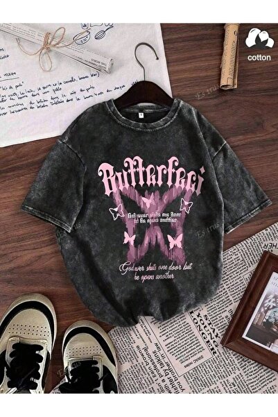 JANTIL MODA Vintage Washed Unisex Oversize T-Shirt – Street Fashion ⚡