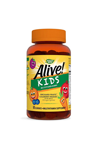 Nature's Way Alive Multivitamin Gummy pentru Copii 60 jeleuri Secom,