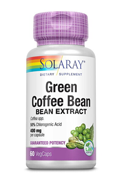 Solaray Green Coffee Bean Extract 60cps vegetale Secom,
