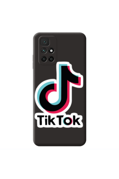 Other Xiaomi Redmi 10 2022 Tik Tok Black Colored Silicone TPU Θήκη