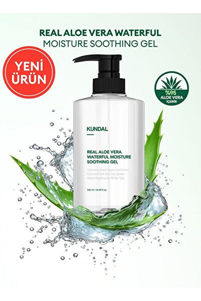 Kundal Hyaluronic Acid Moisturizing Aloe Vera Gel Real Aloe Vera Waterful Moi...