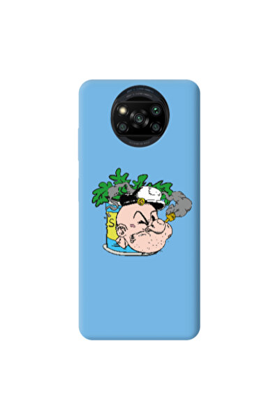 Other Xiaomi Poco X3 /X3 Pro Popeye Blue Colored Silicone TPU Θήκη