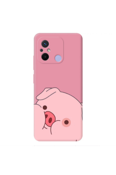 Other Xiaomi Redmi 12C Piggy 2 Pink Colored Silicone TPU Θήκη