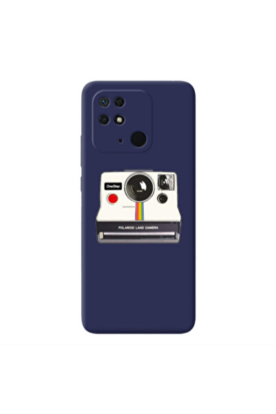 Other Xiaomi Redmi 10C Polaroid land camera Dark blue Colored Silicone TPU Θήκη