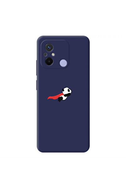 Other Xiaomi Redmi 12C kite flying panda Dark blue Colored Silicone TPU Θήκη