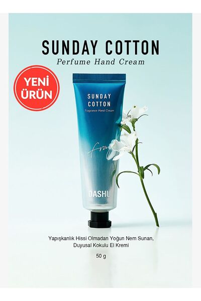 Dashu Moisturizing, Lightly Textured Unisex Perfumed Hand Cream Sunday Cotton...
