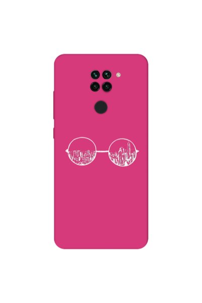 Other Xiaomi Redmi Note 9 Sunglasses Fuchsia Colored Silicone TPU Θήκη