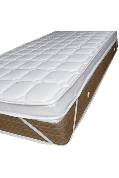 Bhouse 120x180x8 havlu kumaş 4 köşe lastikli yatak pedi