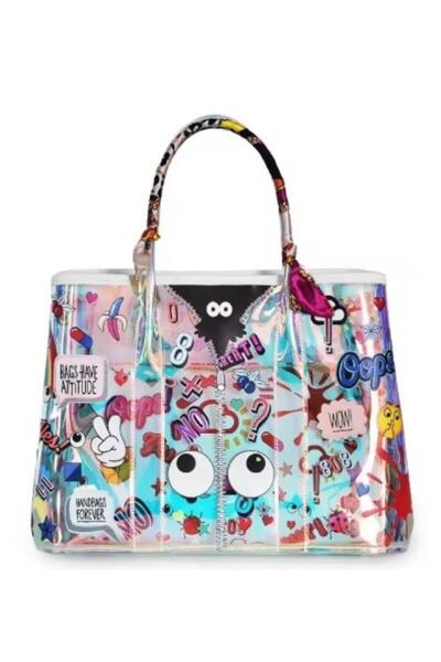 Guja C2533 Imported Emoji Pvc Large Bag