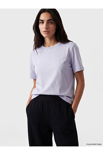 LC Waikiki Lilac Crew Neck Soft Touch Women's T-Shirt