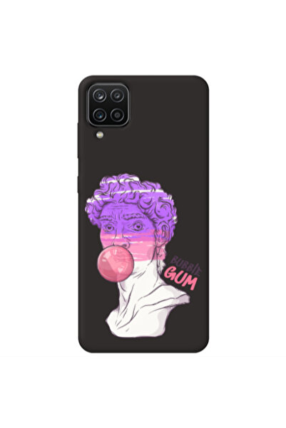 Other Samsung A12 Pin Bubble Black Colored Silicone TPU Θήκη