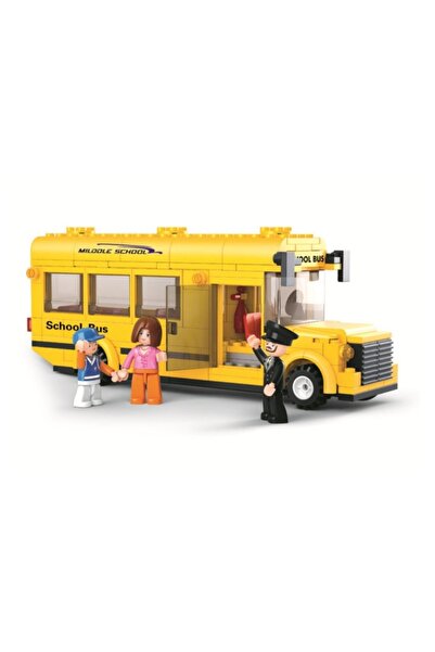 MC Micostore Joc de constructie Autobuz scolar, pvc, Sluban M38-B0507, 219 pi...