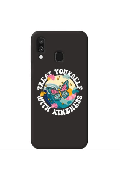 Other Samsung A40 Kindless Yourself Black Colored Silicone TPU Θήκη